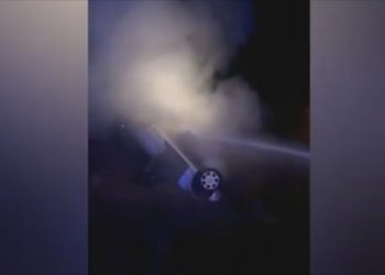 Bakınin Qaradağ rayonu ərazisində “Mercedes” yandı – Video